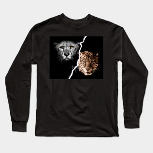 Leopard vs cheetah Long Sleeve T-Shirt